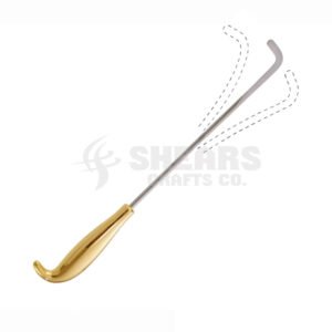 Breast Dissectors - Angulated blades - Malleable - Length 16-1/2'' - 42 cm