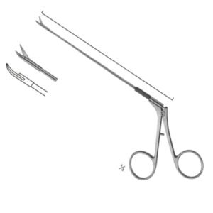 Micro Scissors, "Spring Type" Flat Handles and Cross- Serration