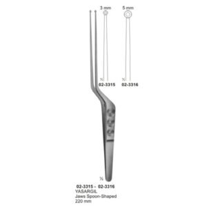 Micro Forceps, Ligature Forceps (Light Patterns) Bayonet - Shaped