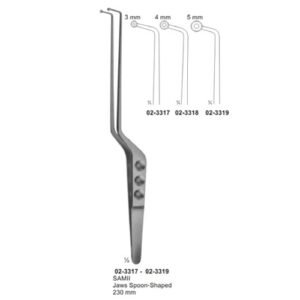 Micro Forceps, Ligature Forceps (Light Patterns) Bayonet - Shaped