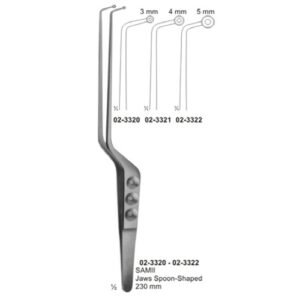 Micro Forceps, Ligature Forceps (Light Patterns) Bayonet - Shaped