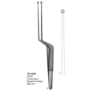 Micro Forceps, Ligature Forceps (Light Patterns) Bayonet - Shaped