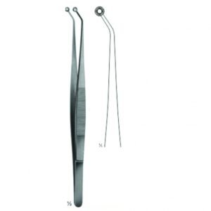 Micro Forceps, Ligature Forceps (Light Patterns) Bayonet - Shaped