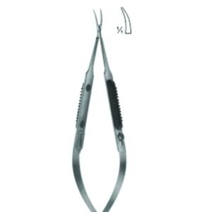 Micro Needle Holder With Round Handles and Bayonet - Shaped