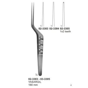 Micro Forceps, Ligature Forceps (Light Patterns) Bayonet - Shaped