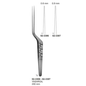 Micro Forceps, Ligature Forceps (Light Patterns) Bayonet - Shaped