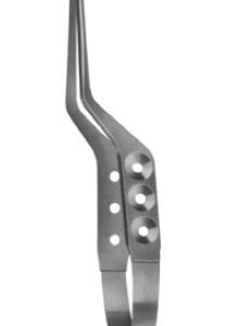 Micro Needle Holder With Round Handles and Bayonet - Shaped