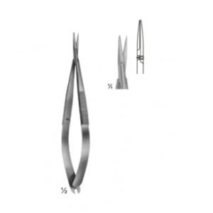 Micro Scissors, "Spring Type" Flat Handles