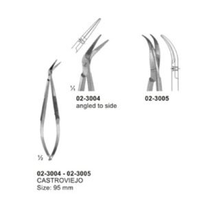 Micro Scissors, "Spring Type" Flat Handles