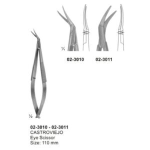 Micro Scissors, "Spring Type" Flat Handles