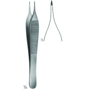 Micro Forceps, Ligature Forceps (Light Patterns) Bayonet - Shaped