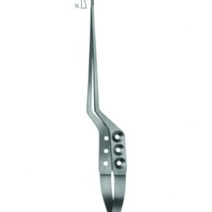 Micro Needle Holder With Round Handles and Bayonet - Shaped